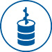 Toll Blending Icon Blue